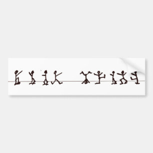 The Dancing Men Bumper Sticker