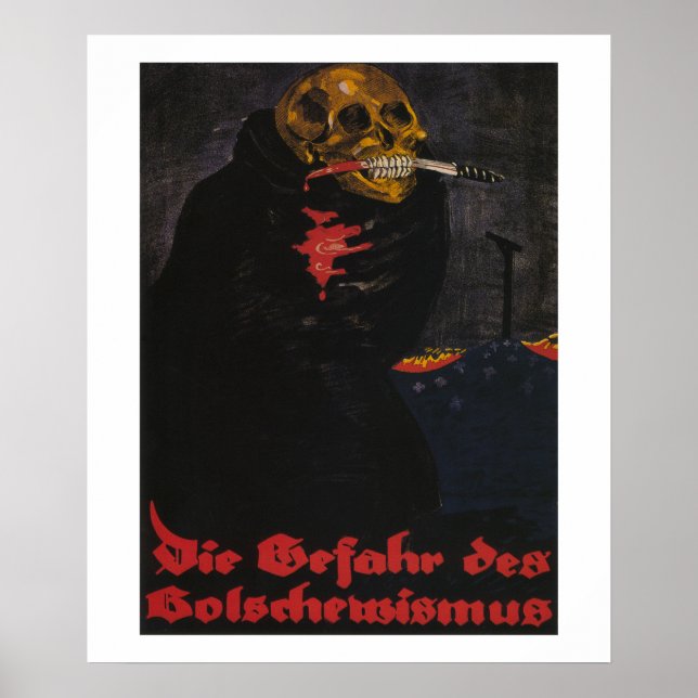The danger of bolshevism (1919)_Propaganda Poster (Front)