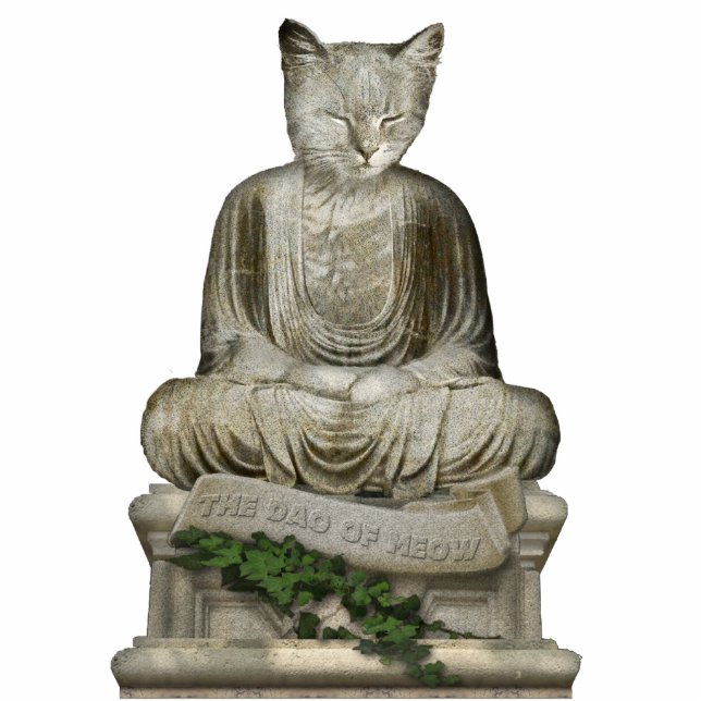 The Dao of Meow Standing Photo Sculpture (Front)