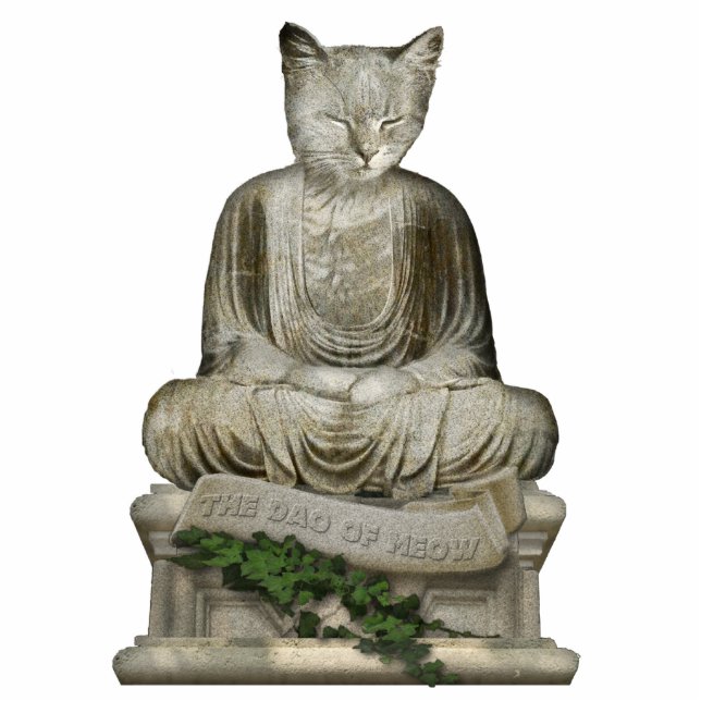 The Dao of Meow Standing Photo Sculpture (Front)