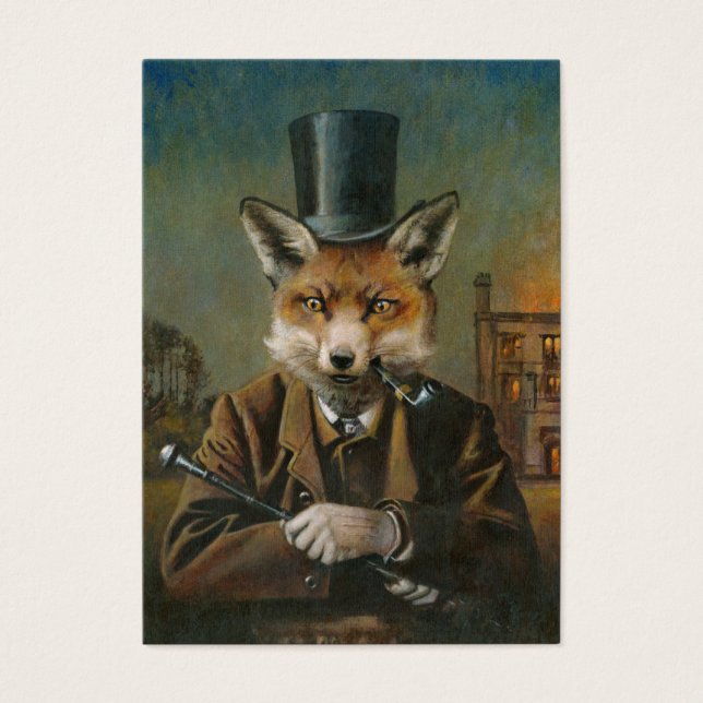 The Dapper Fox ACEO Business Card (Front)