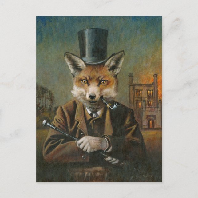 The Dapper Fox Post Card (Front)