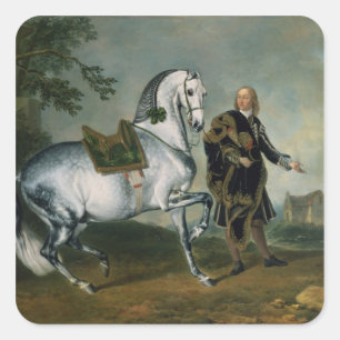 The Dappled Horse 'Scarramuie' en Piaffe Square Sticker