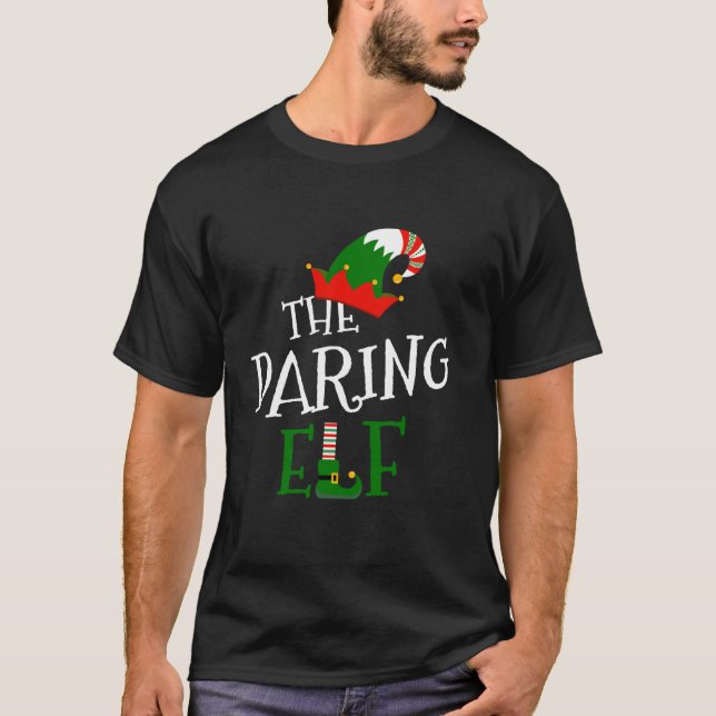 The Daring Elf Family Matching Group Gift Christma T-Shirt (Front)