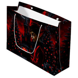 The dark christmas time.  large gift bag