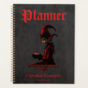 The dark christmas time planner