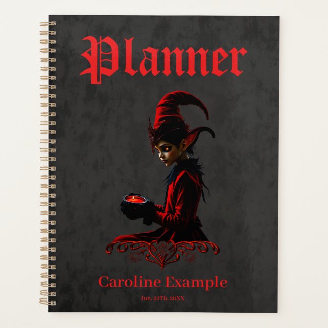 The dark christmas time planner (Front)