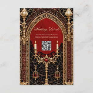 The dark elegance of the Gothic style.  Enclosure Card