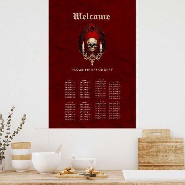 The dark elegance of the Gothic style.  Poster (Kitchen)