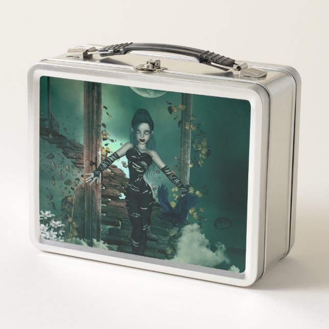 The dark fairy in the night metal lunch box (Front)