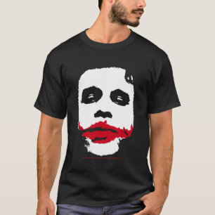 The Dark Knight Joker Face Minimalist Iconic Image T-Shirt