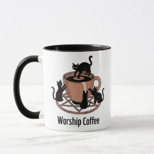 The Dark Lord Cats Worship Coffee, Worship Coffee Mug