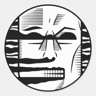 The Dark Man Classic Round Sticker