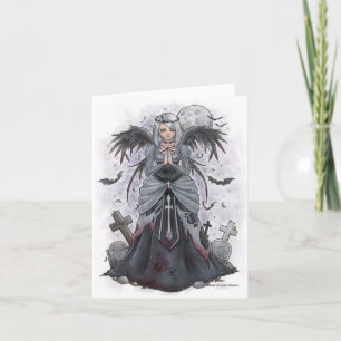 The Dark Priestess Angel Note Card