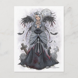 The Dark Priestess Angel Postcard