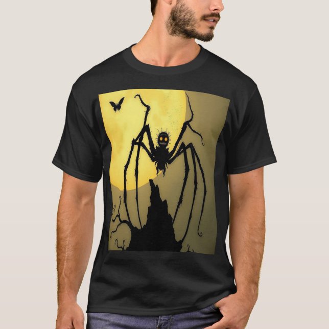 The Dark Spider Under the Full Moon T-Shirt (Front)