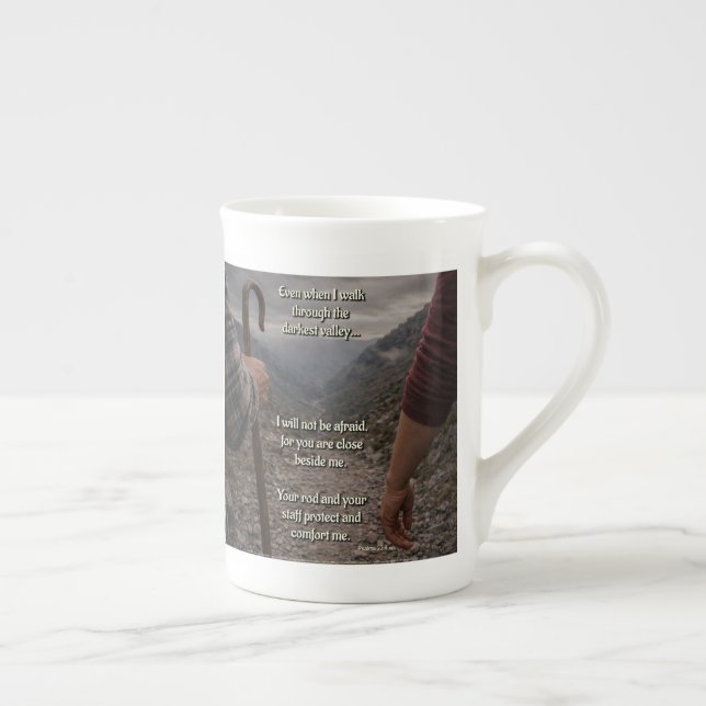 The darkest valley bone china mug (Right)