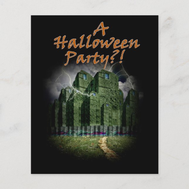 The Darkside of The Haunted City Halloween Flyer (Front)