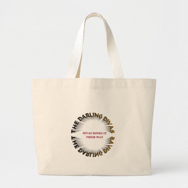THE DARLING DIVAS LARGE TOTE BAG (Front)