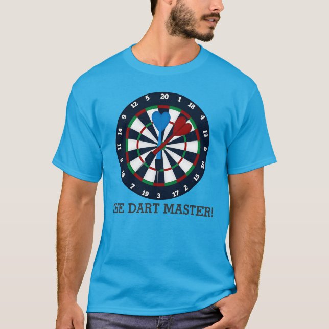 The dart Master mens t-shirt (Front)