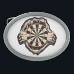 The dartboard on your chest! placemat belt buckle<br><div class="desc">This design is always popular! The clothing is ripped open and a dartboard appears! Guaranteed eye-catcher and a great gift idea!</div>