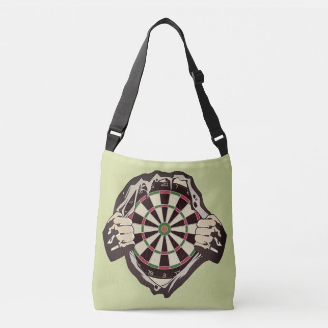 The dartboard on your chest! placemat crossbody bag (Front)