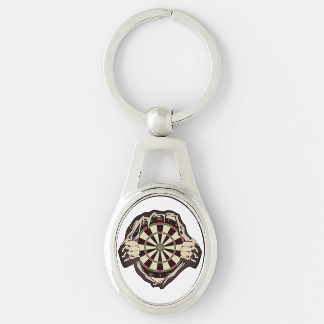 The dartboard on your chest! placemat key ring (Front)