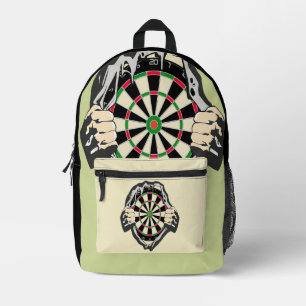 The dartboard on your chest! placemat printed backpack