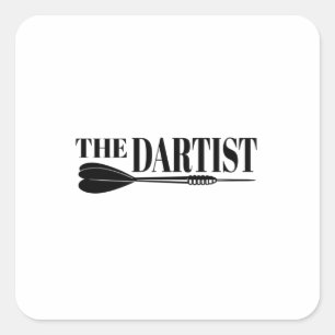 The Dartist Dart Artist Square Sticker