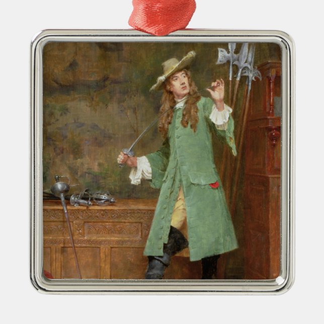 The Dashing Cavalier Metal Tree Decoration (Front)