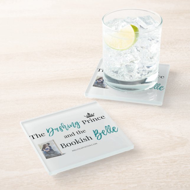 The Dashing Prince and the Bookish Belle Coaster (Angled)