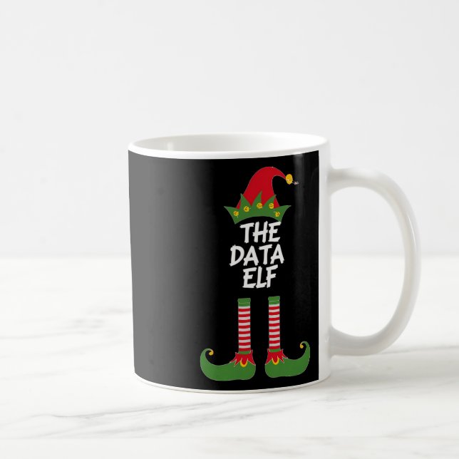 The Data Elf Funny Christmas Analyst Scientist Mat Coffee Mug (Right)