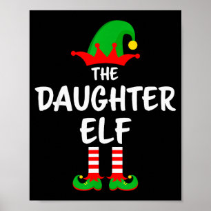 The Daughter Elf Matching Family Christmas  Poster