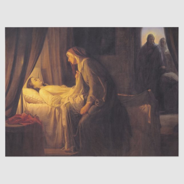 The Daughter of Jairus by Carl Bloch Tissue Paper (Front)