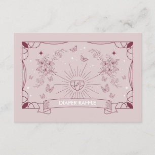 The Daughter Tarot Baby Shower Diaper Raffle Enclosure Card