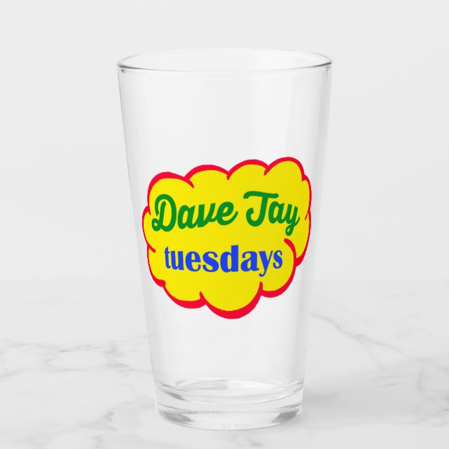 The Dave Jay Tuesday Classic Logo Tumbler (Front)