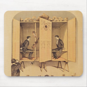 The Davenport brothers, poster for Seance, 1865 Mouse Mat