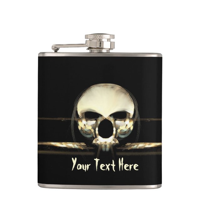 The Dawn of Man Hip Flask (Front)