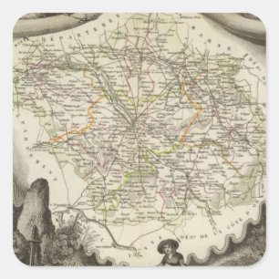 The dawn square sticker