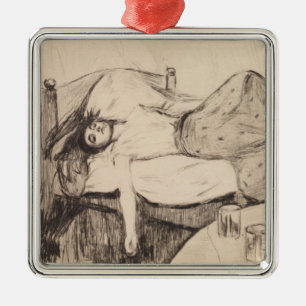 The Day After (by Edvard Munch) Metal Tree Decoration
