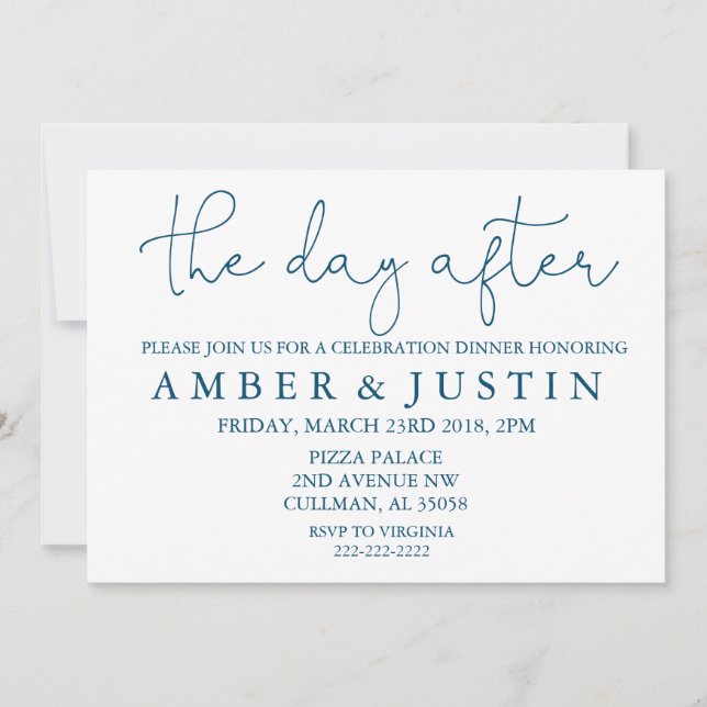 The Day After | Invitation (Front)