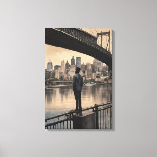 The Day Geometry Learned to Whisper Canvas Print