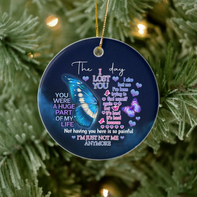 THE DAY I LOST YOU CERAMIC TREE DECORATION (Tree)