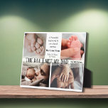 The Day I Met My Dad 4 Photo collage Father's day Plaque<br><div class="desc">This heartfelt photo plaque encapsulates the profound significance of "The day I met my dad." The four pictures in the photo collage on the plaque will beautifully represent "The day I met my dad: a beautiful beginning to our shared journey." It also has the words "we love you" and the...</div>