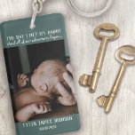 The Day I Met My Daddy Father's Key Ring<br><div class="desc">Add a photograph of your baby on the day they met their daddy,  as well as their name and date of birth for a first Father's Day or Christmas gift that will be treasured forever.</div>