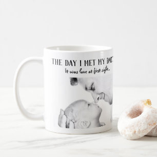 The Day I Met My Daddy Photo First Father's Day Coffee Mug