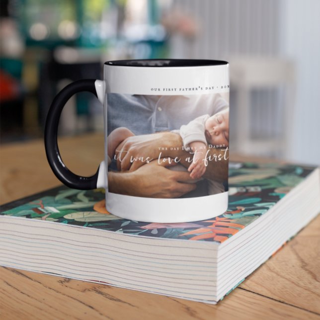 The Day I Met My Daddy Photo First Father's Day Mug (Creator Uploaded)