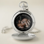 The Day I Met My Daddy Photo First Father's Day Pocket Watch<br><div class="desc">Add a photograph of your baby on the day they met their daddy,  as well as their name and date of birth for a first Father's Day gift that will be treasured forever. The photograph is for illustrative purposes and can be changed to one of your own.</div>