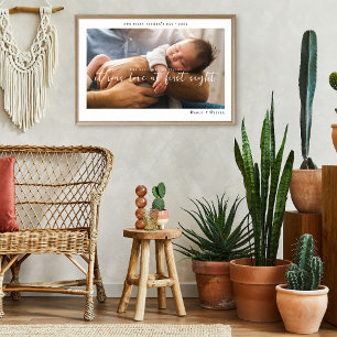 The Day I Met My Daddy Photo First Father's Day Poster