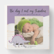 The Day I Met My Grandma Mama Baby PHOTO Gift